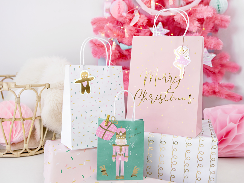 Pungi de Crăciun, X-Mas Collection kraft, 34x25CM (3 buc.)