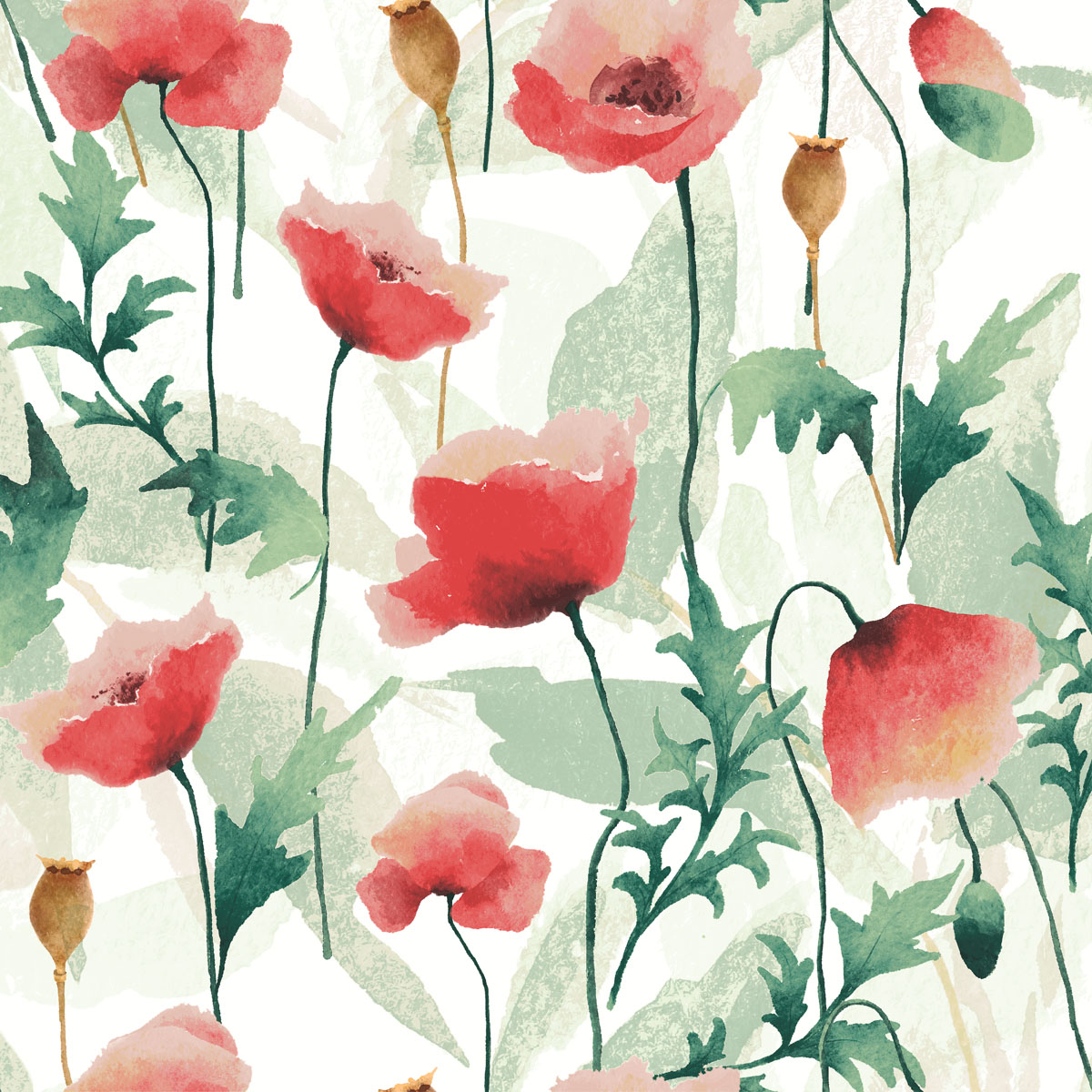 Șervețele 3-ply 33X33cm Poppies delight, 20buc
