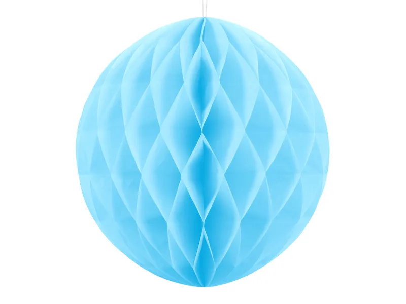 Decorațiune din hârtie Sferă  20cm, Albastru Deschis