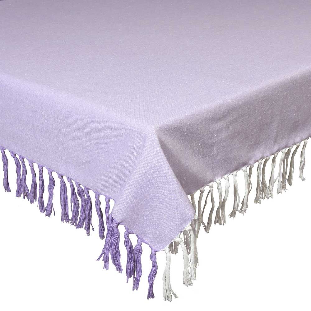 Fată de masă textilă 140x240cm Chambray lavender