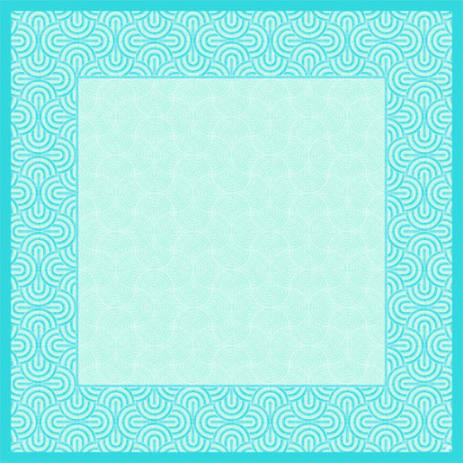 Скатерть из эко-бумаги Dunicel 84X84CM Breeze Mint Blue